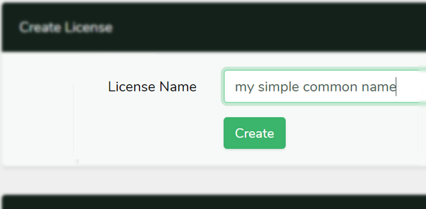Entering a license key