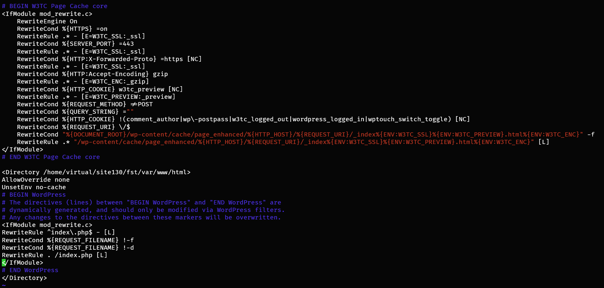Rule promotion in Apache